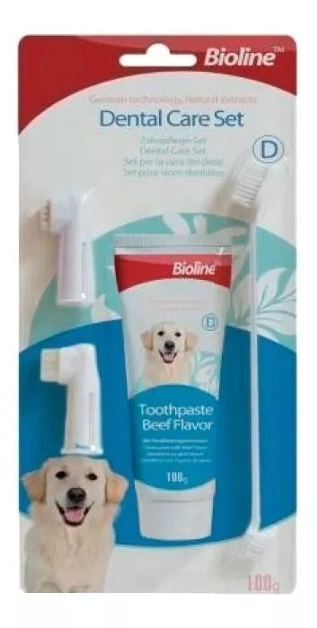 Set Cuidado Dental Bioline para tu Perro